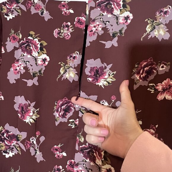 ASTR the label Anthropologie Floral Short Sleeve Faux Wrap Mini Dress Medium - Picture 9 of 13